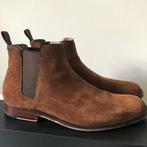 Brown Suede Chelsea Boots